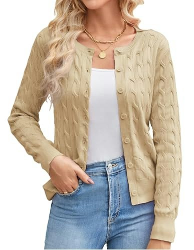 Grace Karin Women's Cable Knit Cardigan Sweater: $25.49 Grace Karin Women's Cable Knit Cardigan Sweater: $25.49