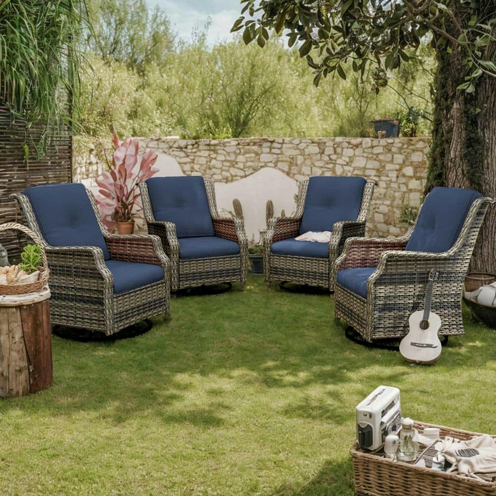 Outdoor Wicker Swivel Lounge Chair 4-Pack: $1,129.99 Outdoor Wicker Swivel Lounge Chair 4-Pack: $1,129.99