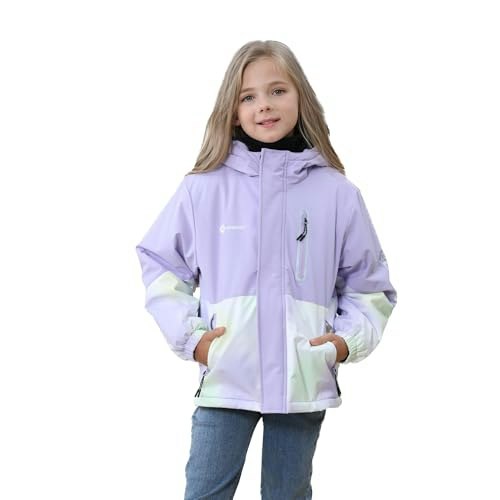 Girls' Waterproof Fleece-Lined Winter Ski Jacket: $29.14 Girls' Waterproof Fleece-Lined Winter Ski Jacket: $29.14