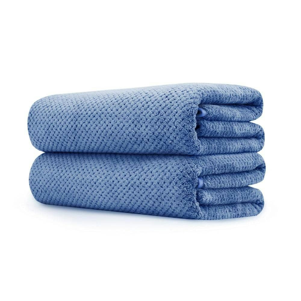 35" x 70" Waffle Microfiber Bath Towel 2-Pack: $56.77