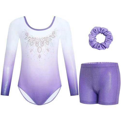 Gogokids Girls Long Sleeve Gymnastics Leotard 3-Piece Set: $10.62 Gogokids Girls Long Sleeve Gymnastics Leotard 3-Piece Set: $10.62