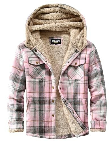 Elesuit Women's Sherpa-Lined Plaid Flannel Hooded Jacket: $33.99 Elesuit Women's Sherpa-Lined Plaid Flannel Hooded Jacket: $33.99