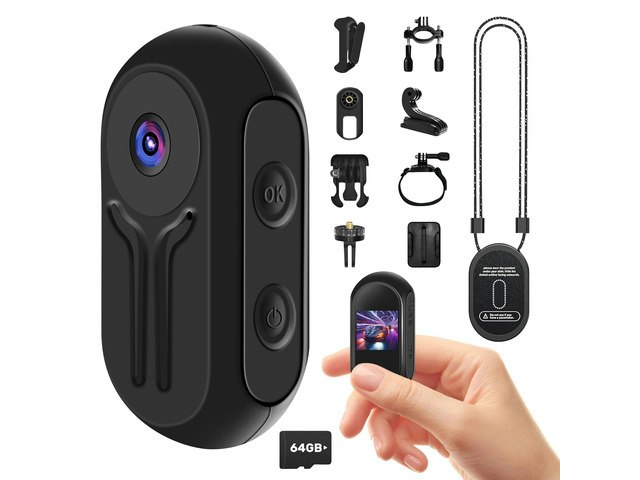 1080p Mini Body Camera with 64GB Card: $95.44 1080p Mini Body Camera with 64GB Card: $95.44