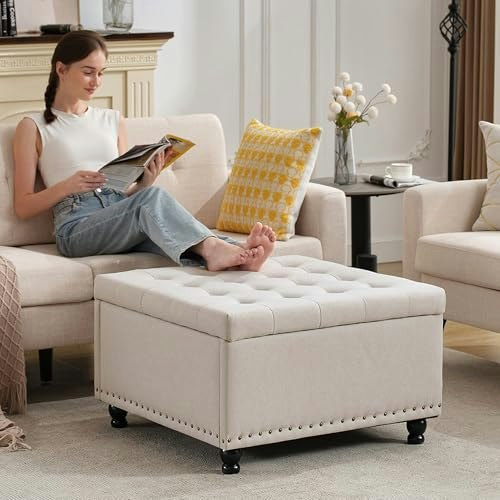 Tbfit 30-Inch Square Storage Ottoman: $79.77 Tbfit 30-Inch Square Storage Ottoman: $79.77