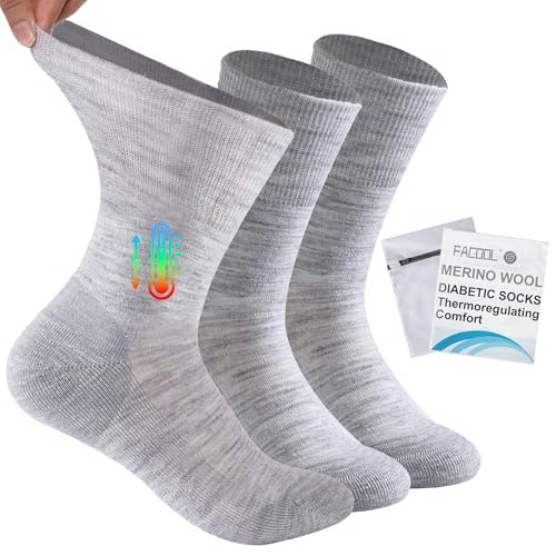 Facool Diabetic Crew Socks 3-Pack: $16.99 Facool Diabetic Crew Socks 3-Pack: $16.99