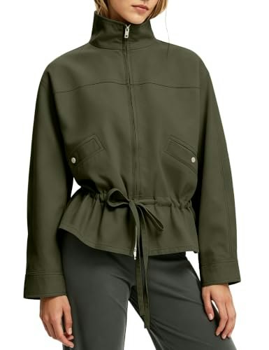 Taqcux Women's Drawstring Funnel Neck Peplum Jacket: $39.98 Taqcux Women's Drawstring Funnel Neck Peplum Jacket: $39.98