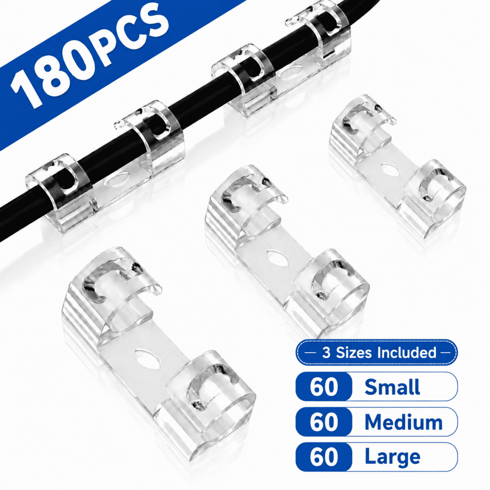 ChrumpTon Adhesive Cable and String Light Clips 180-Pack: $11.69