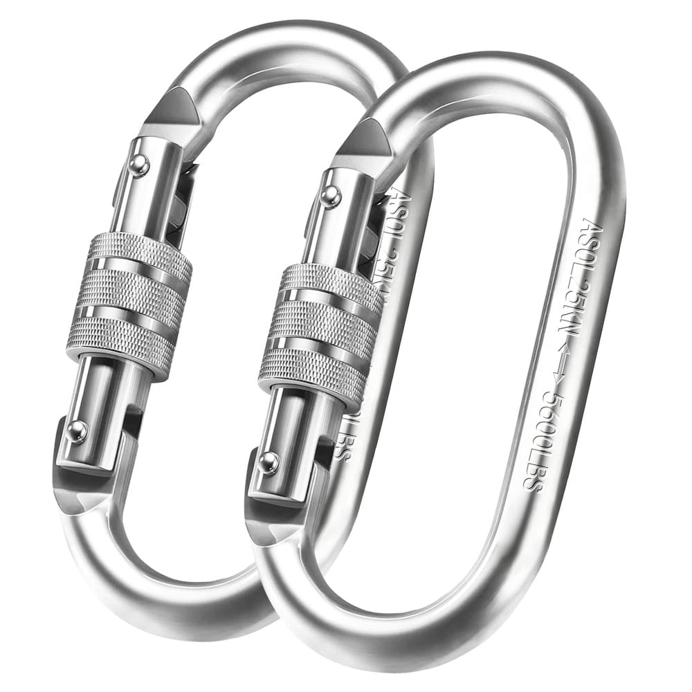 Cyrico 22kN Screw Locking Carabiner 2-Pack: $12.59 Cyrico 22kN Screw Locking Carabiner 2-Pack: $12.59