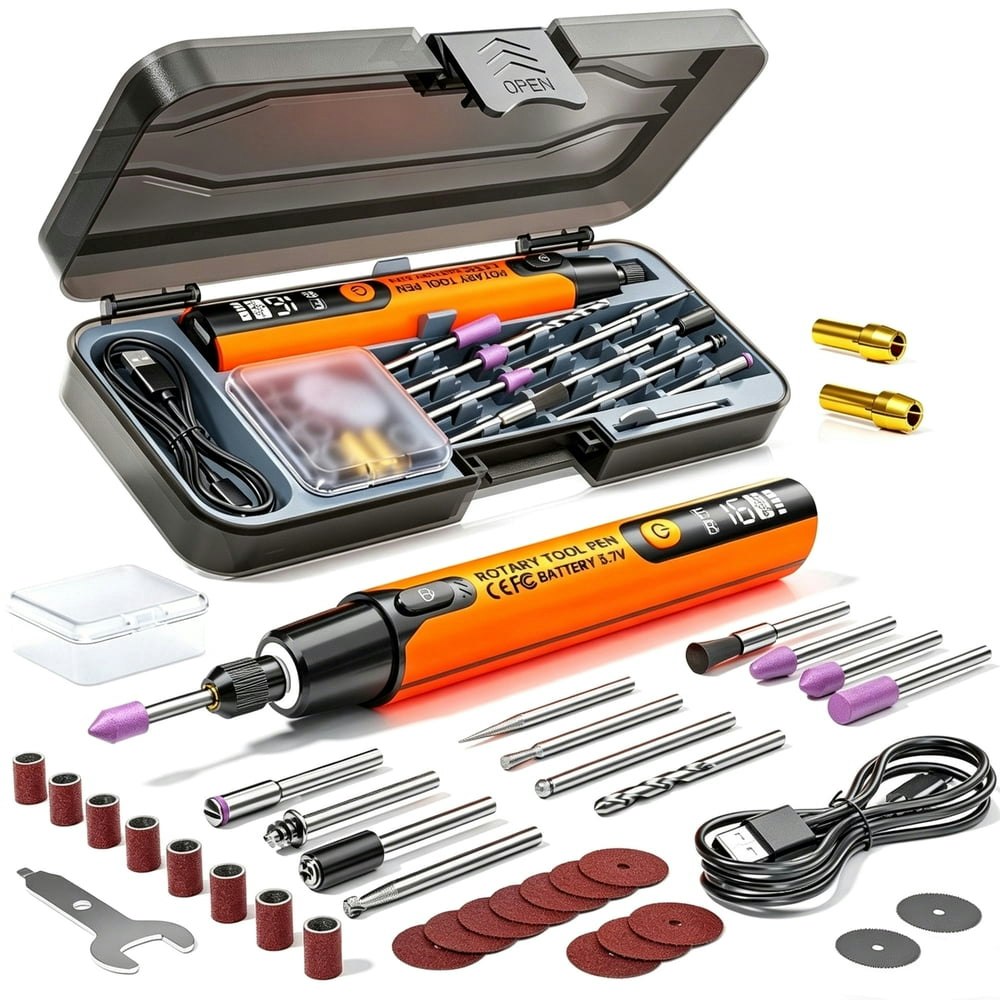 Mini Cordless 6-Speed Rotary Tool Kit with 50 Accessories: $26.99 Mini Cordless 6-Speed Rotary Tool Kit with 50 Accessories: $26.99