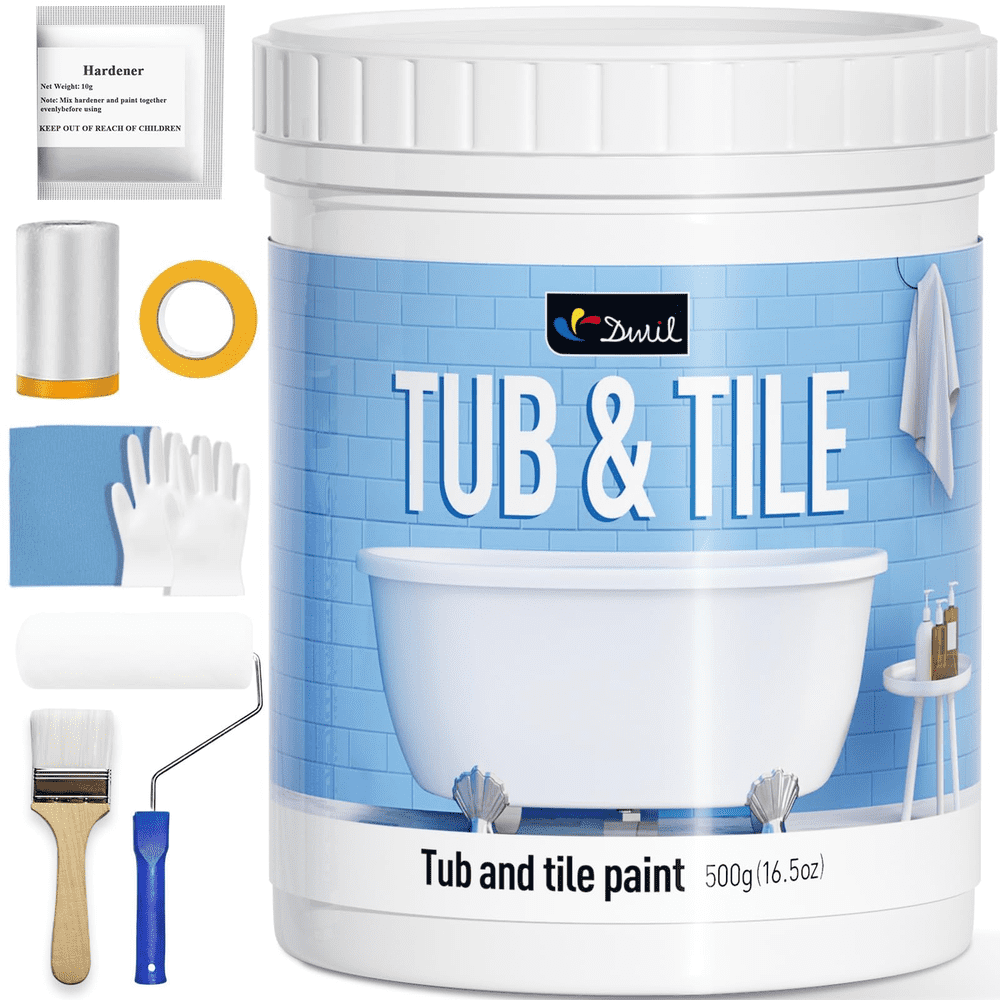 DWIL 16.5-oz. Tub and Tile Refinishing Paint Kit: $34.98 DWIL 16.5-oz. Tub and Tile Refinishing Paint Kit: $34.98