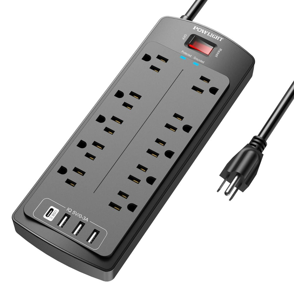 14-in-1 10-Outlet 4-USB Surge Protector Power Strip: $15.99 14-in-1 10-Outlet 4-USB Surge Protector Power Strip: $15.99
