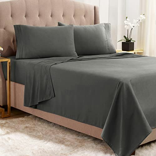 King Size 4-Piece Microfiber Sheet Set: $22.99 King Size 4-Piece Microfiber Sheet Set: $22.99