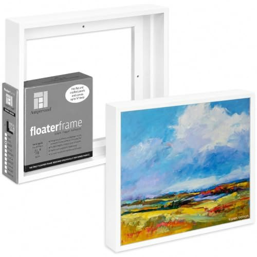 Ampersand 8x10-inch Thin White Solid Wood Floater Frame: $39.04 Ampersand 8x10-inch Thin White Solid Wood Floater Frame: $39.04