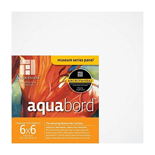 Ampersand 6" x 6" Aquabord Watercolor & Gouache Panel: $16.29 Ampersand 6" x 6" Aquabord Watercolor & Gouache Panel: $16.29