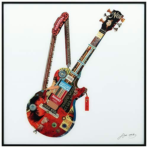 Empire Art Direct Electric Guitar Reverse Printed Glass Wall Art: $43.47 Empire Art Direct Electric Guitar Reverse Printed Glass Wall Art: $43.47