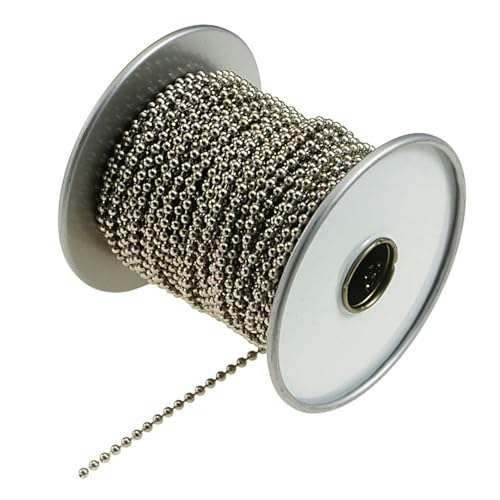 Lucky Line 100-Foot Stainless Steel No. 6 Ball Chain Spool: $47.33 Lucky Line 100-Foot Stainless Steel No. 6 Ball Chain Spool: $47.33