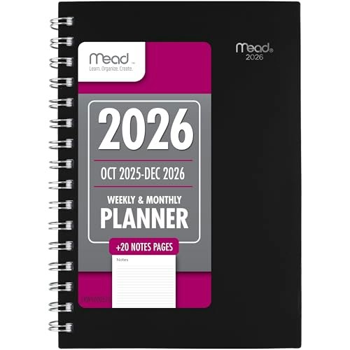 Mead 15-Month Weekly & Monthly 2026 Planner: $8.94
