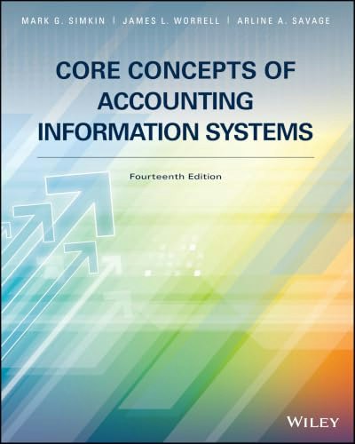 Core Concepts of Accounting Information Systems: $94.93 Core Concepts of Accounting Information Systems: $94.93