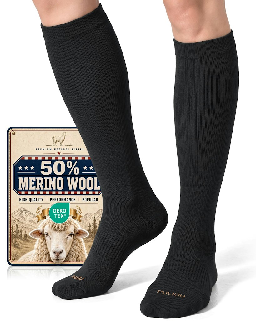 Merino Wool Compression Socks: $20