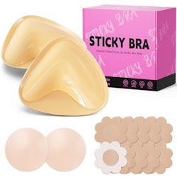 BeautiKip Women's Ultra Push-Up Sticky Bra Pads for $7 + free shipping w/ Prime