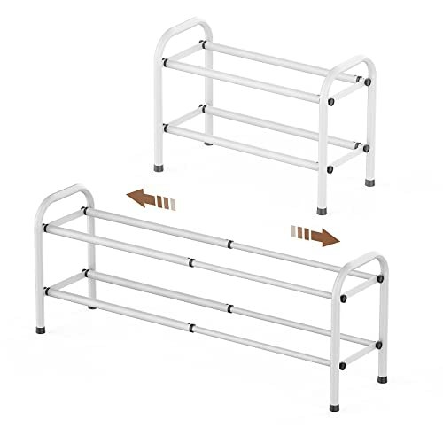 Gonfoam Expandable 2-Tier Shoe Rack: $17.97