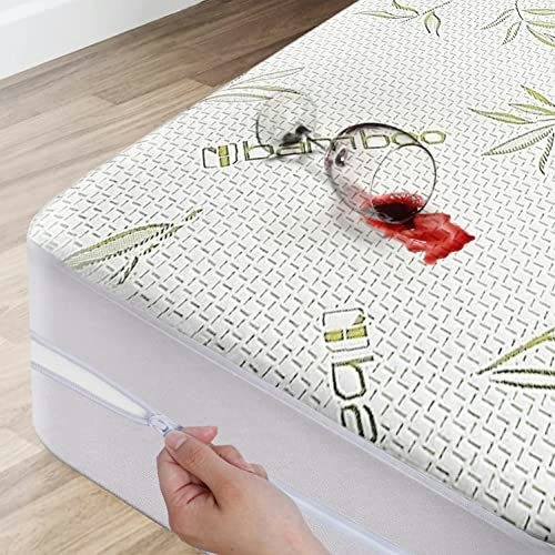 King Size Bamboo Zippered Waterproof Mattress Protector: $45.99 King Size Bamboo Zippered Waterproof Mattress Protector: $45.99