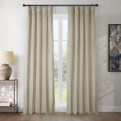 Half Price Drapes Heritage Plush Velvet Room Darkening Curtain 1-Panel: $30.07 Half Price Drapes Heritage Plush Velvet Room Darkening Curtain 1-Panel: $30.07