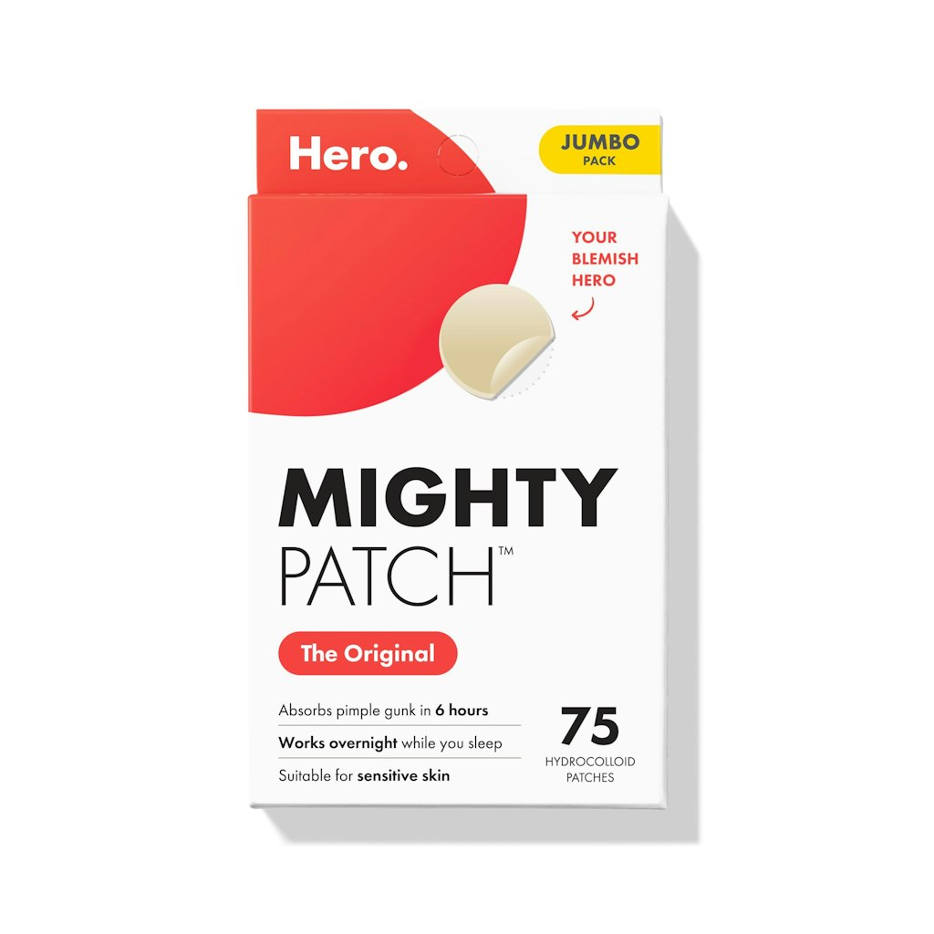 Hero Cosmetics Mighty Patch Hydrocolloid Acne Patches 75-Count: $16 w/ Sub & Save Hero Cosmetics Mighty Patch Hydrocolloid Acne Patches 75-Count: $16 w/ Sub & Save