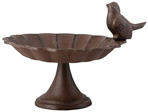 Esschert Design Cast Iron Pedestal Birdbath: $11.37