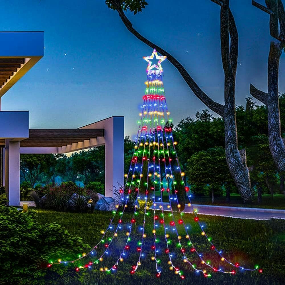 320-LED Star String Lights w/ 13" Topper Star: $9.99 320-LED Star String Lights w/ 13" Topper Star: $9.99