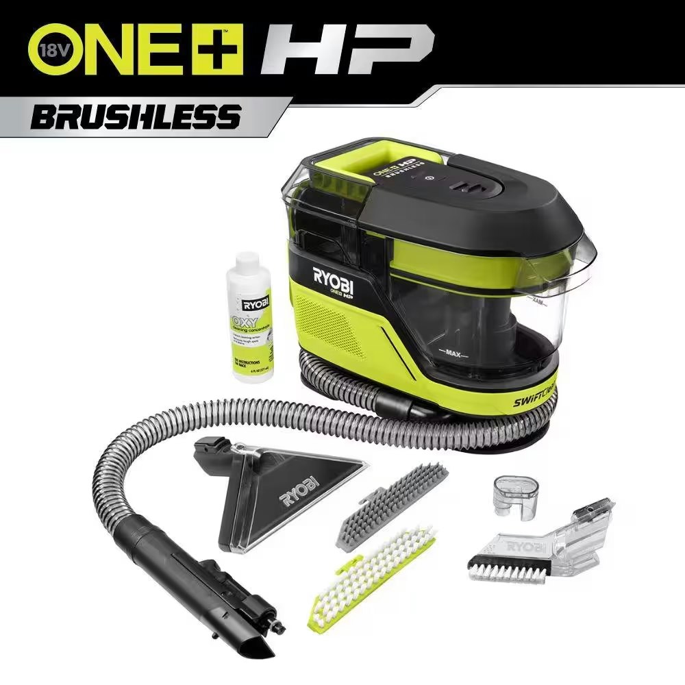 Ryobi ONE+ HP 18V Cordless SWIFTClean Mid-Size Spot & Carpet Cleaner: $119 Ryobi ONE+ HP 18V Cordless SWIFTClean Mid-Size Spot & Carpet Cleaner: $119