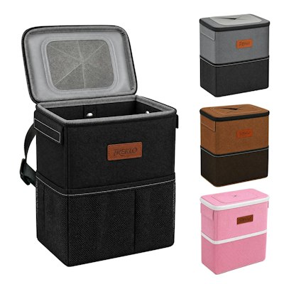 2.2-Gallon Hanging Car Trash Can w/ Lid for $9 + free shipping w/ Prime