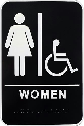 Hillman Women's 6x9-Inch ADA Braille Restroom Sign: $5.65