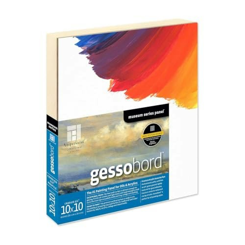 Ampersand 10x10-inch 1.5-inch Cradled Gessobord Painting Panel: $37.78 Ampersand 10x10-inch 1.5-inch Cradled Gessobord Painting Panel: $37.78