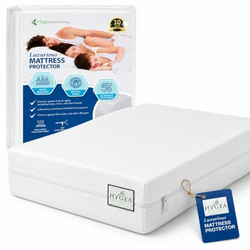 Hygea Natural King Waterproof Zippered Mattress Encasement: $40 Hygea Natural King Waterproof Zippered Mattress Encasement: $40