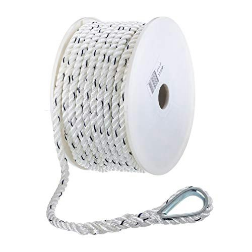 Seachoice 3/8-inch x 100-foot 3-Strand Twisted Nylon Boat Anchor Line: $16.05 Seachoice 3/8-inch x 100-foot 3-Strand Twisted Nylon Boat Anchor Line: $16.05