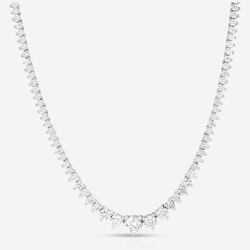 20-CT Created White Sapphire Graduated Tennis Necklace for $78 + free shipping