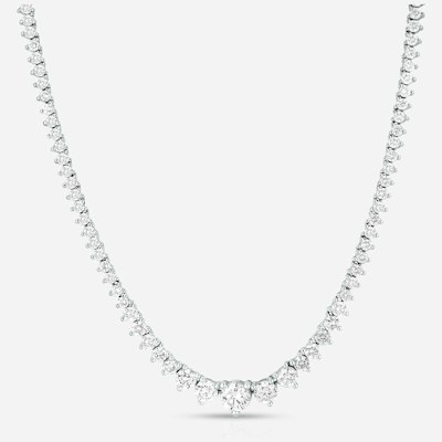 20-CT Created White Sapphire Graduated Tennis Necklace for $78 + free shipping