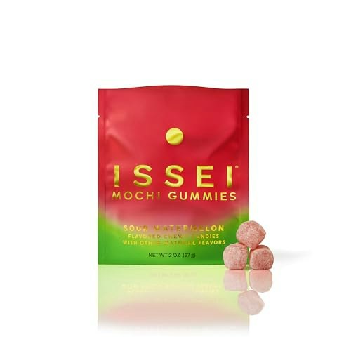 Issei Sour Watermelon Mochi Gummies 2-oz.: $8.72 Issei Sour Watermelon Mochi Gummies 2-oz.: $8.72