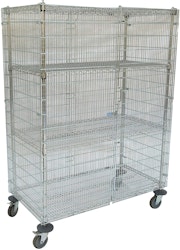 Commercial Wire Security Cart w/ Adjustable Shelves for $779 + free shipping