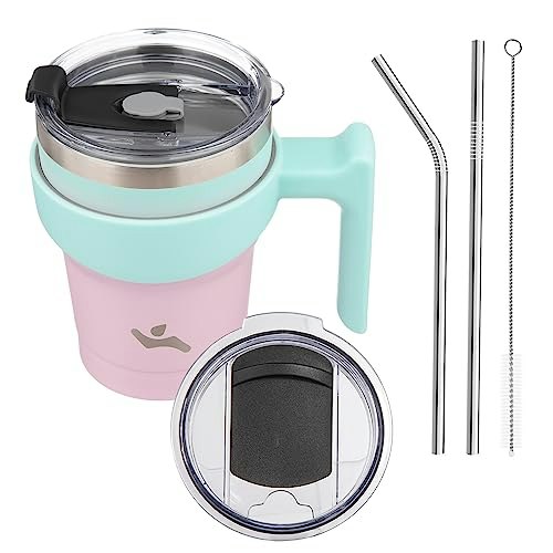 Konokyo 10-oz. Insulated Tumbler with Handle and Straw: $7.44 Konokyo 10-oz. Insulated Tumbler with Handle and Straw: $7.44