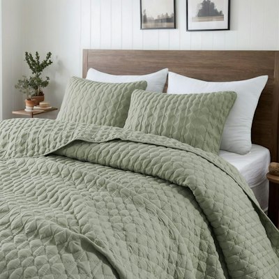 Bubble Soft Queen Quilt Set w/ 2 Pillow Shams for $34 + free shipping w/ Prime