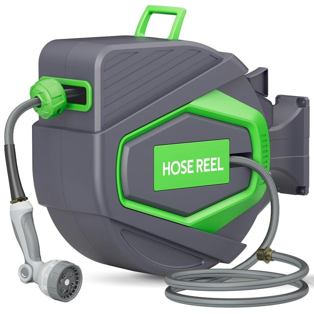 1/2" x 100-Foot Retractable Garden Hose Reel: $55