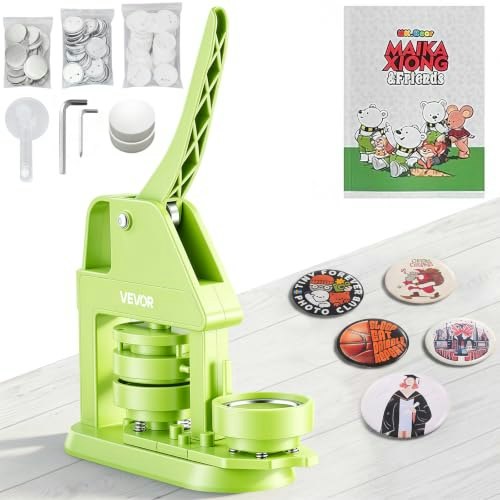 Vevor 2.25-inch Button Maker Machine 100-Piece Kit: $39.90 Vevor 2.25-inch Button Maker Machine 100-Piece Kit: $39.90