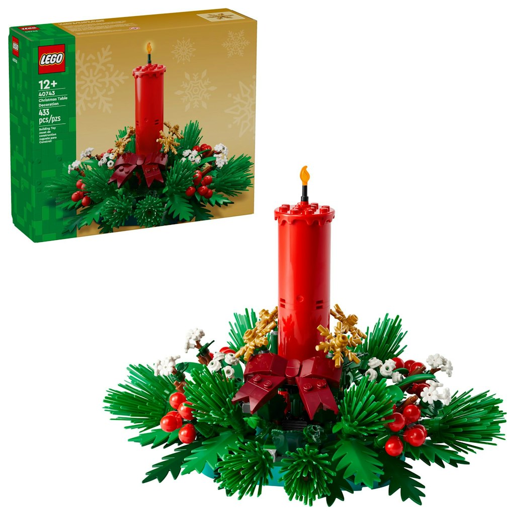 LEGO Iconic Christmas Table Decoration Building Kit: $24