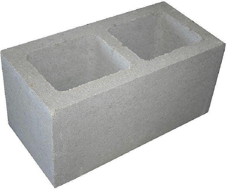 16" Cored Concrete Block: $1.98