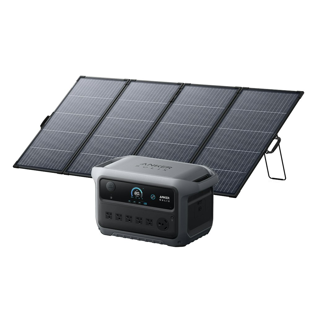 Anker SOLIX C2000 Gen 2 2,048Wh Portable Power Station w/ 400W Bifacial Solar Panel: $1,400