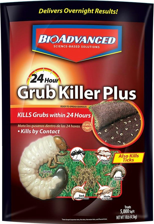BioAdvanced 24-Hour Grub Killer Plus Granules 10-Lb. Bag: $6.52