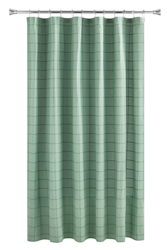 Mainstays Plaid Fabric Shower Curtain