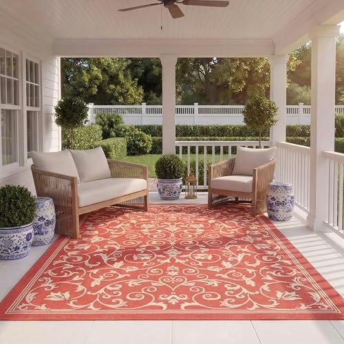 Safavieh Courtyard 8' x 11' Washable Outdoor Rug: $154.99